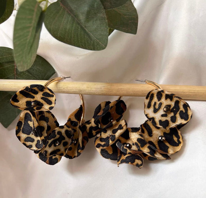 Argollas animal print