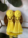 Aros colgantes flecos