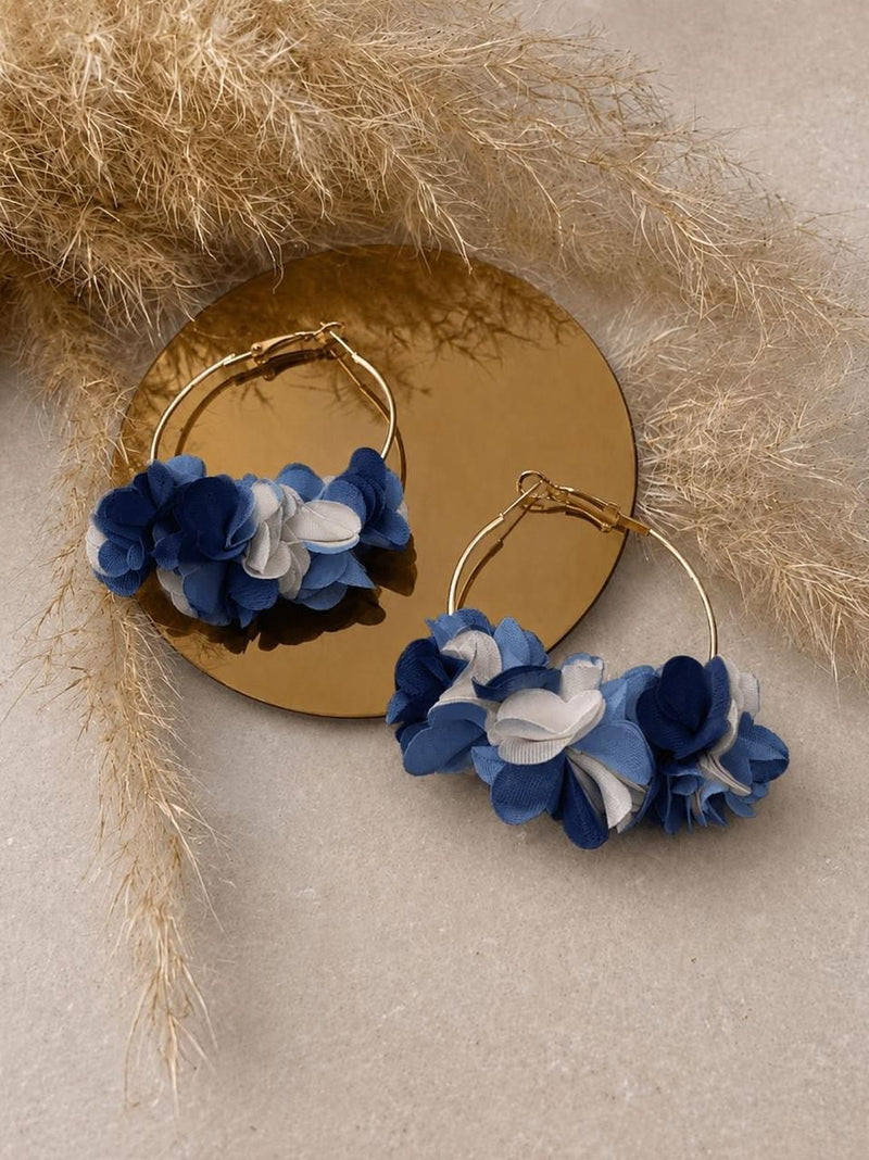 Argolla con flores de tela