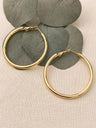 Argollas bañadas en oro 18K tamaño Xl