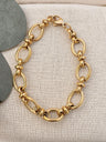 Pulsera de eslabones bañado en oro 18K