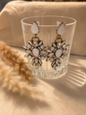 Aros colgantes efecto cristal