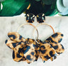 Aros colgantes animal print